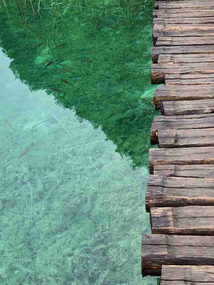 האגמים העליונים בשמורת פליטביצה, גשרים מעץ