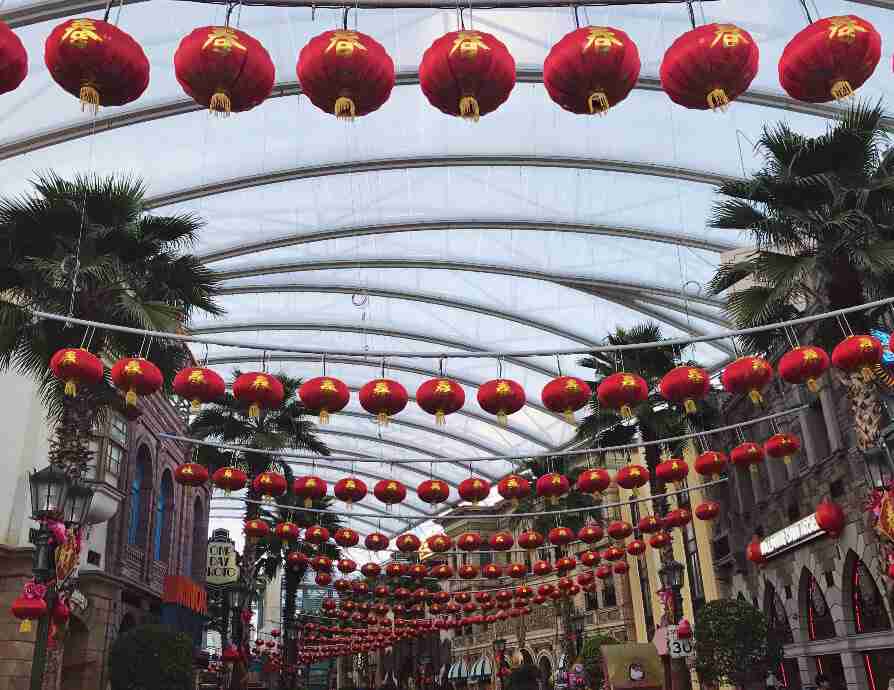 ראש השנה הסיני, סינגפור - פנסים אדומים