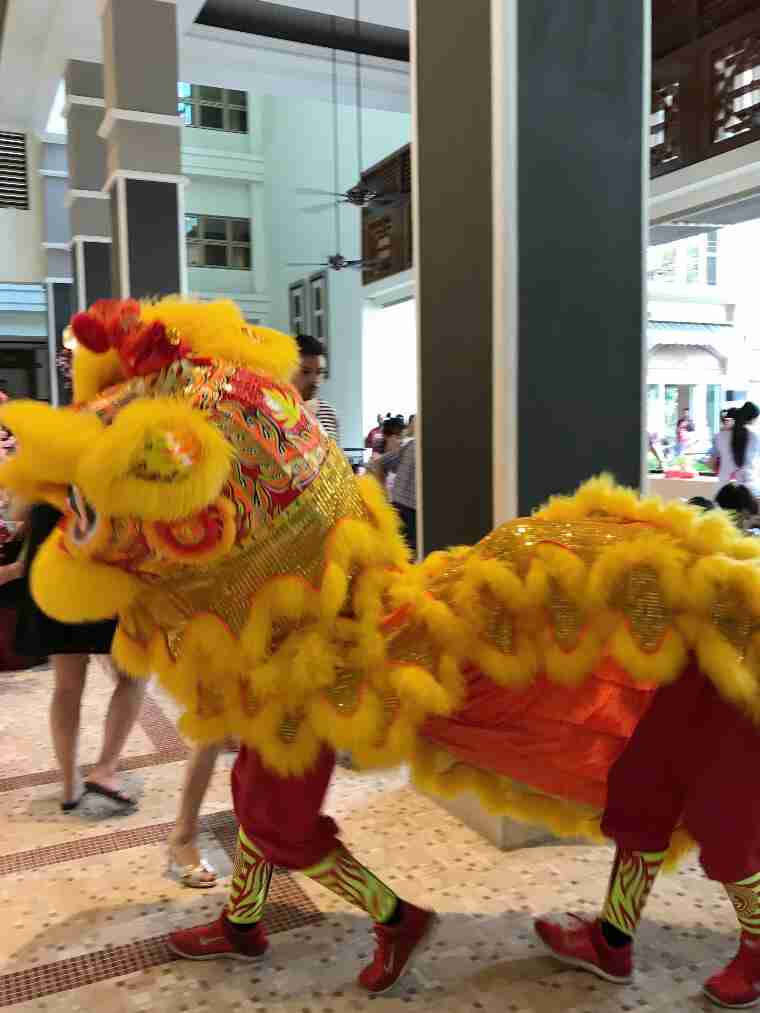 ראש השנה הסיני, סינגפור - ריקוד האריה